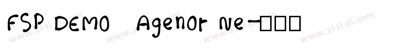 FSP DEMO   Agenor Ne字体转换